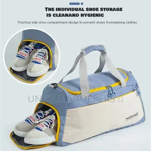 Michao Unisex Casual Duffle/Gym Bag Available in White and White