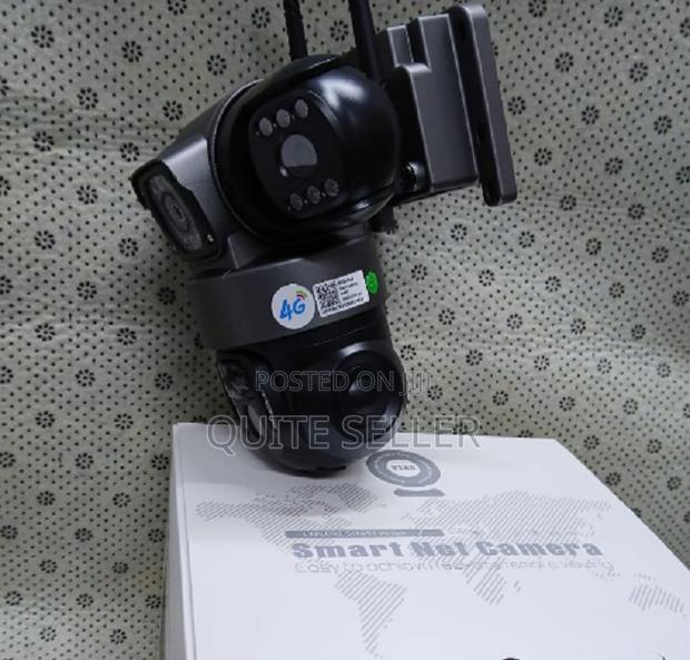 V380 Pro 4g Solar Security Camera – Triple-Lens 4g - main view