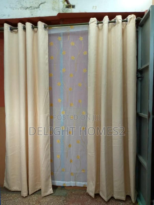 Plain/Flowered Curtain With Sheer_sk - thumbnail 3
