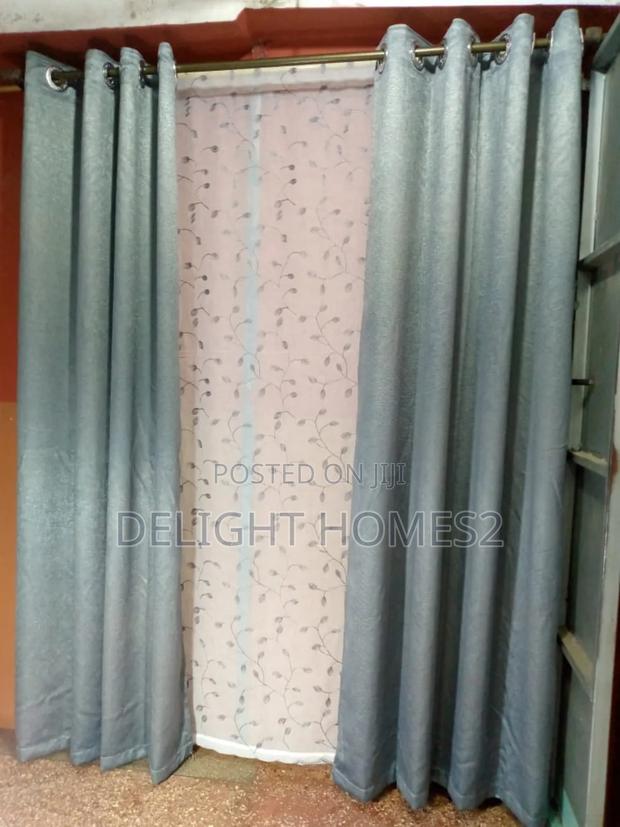 Plain/Flowered Curtain With Sheer_sk - thumbnail 5