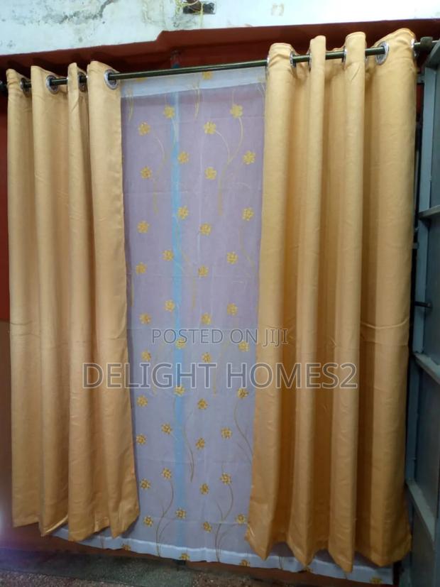 Plain/Flowered Curtain With Sheer_sk - thumbnail 6