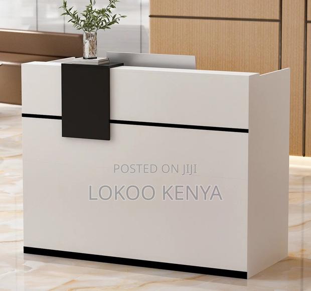 Office Desk : 1.4m Wooden Reception Office Desk