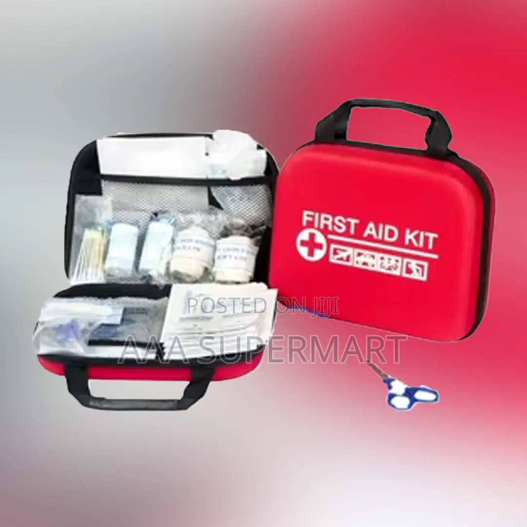 First Aid Kit Serving Up to 10 People. Bag Size: 25.5 X 21.5 X 7.5 Cm