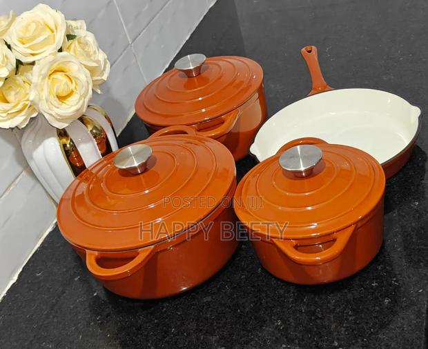 Heavy Duty Quality Cast Iron Pots - thumbnail 2