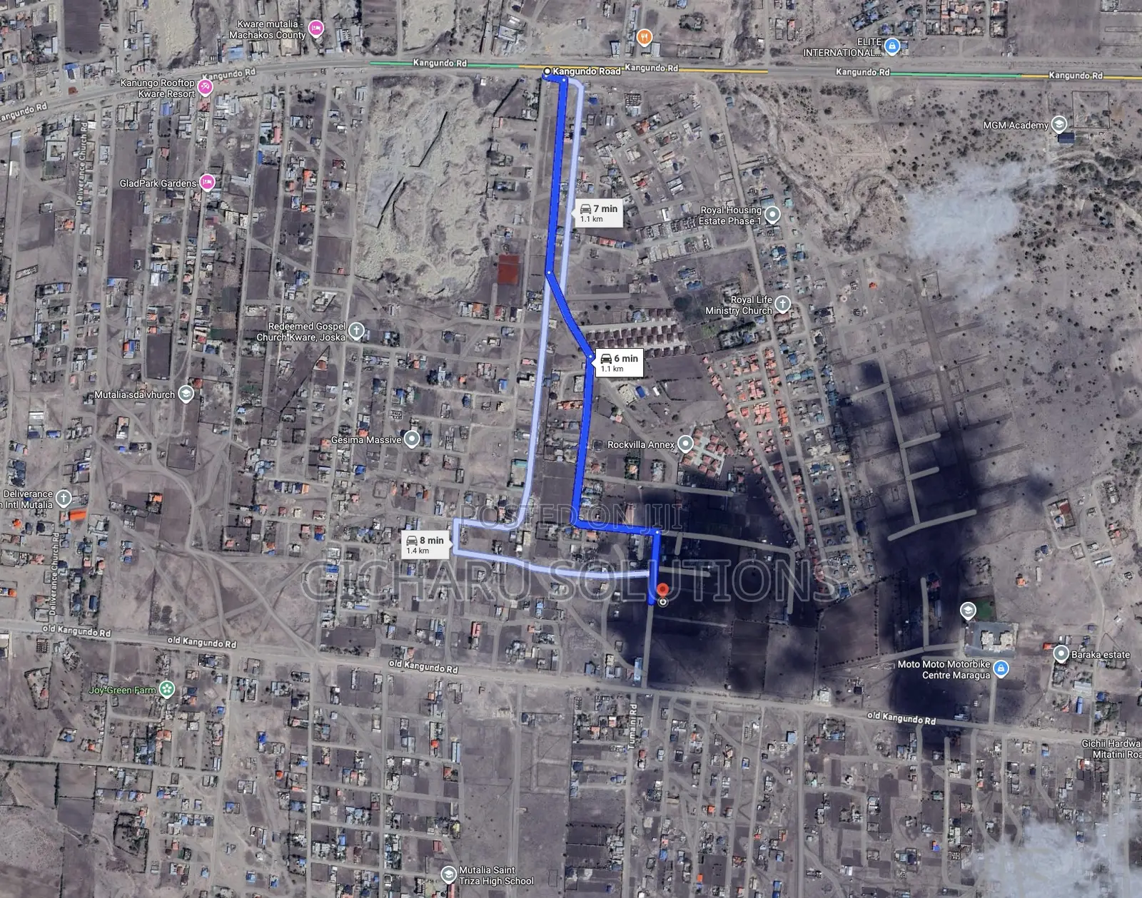 50x100 Commercial Plot 800m From Kangundo Rd.