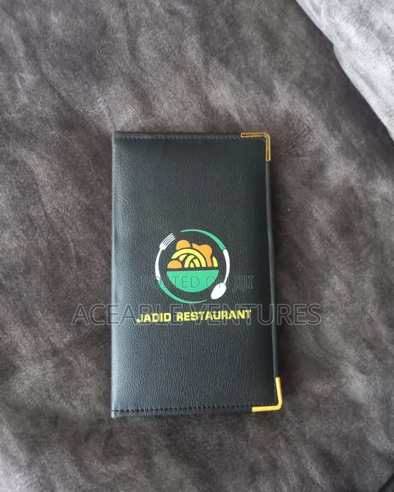 Black Branded Bill Folders