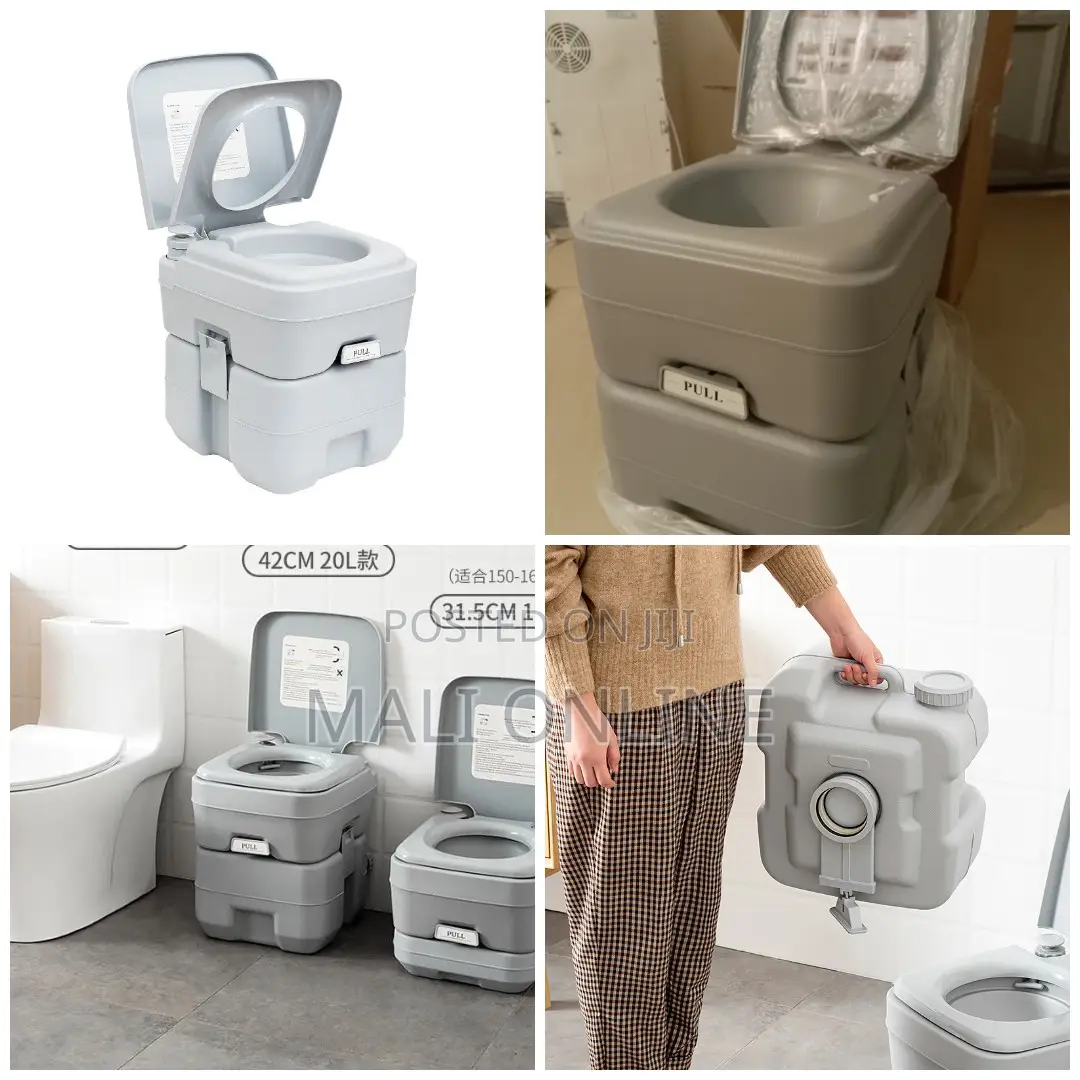 20l Portable Toilet With Flushing Camping Rv Caravan Motorhome Boat
