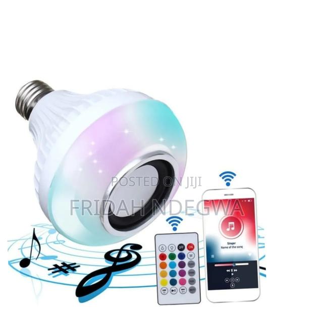 *Led Light Bulb Bluetooth Speaker Music Remote Control Bulb - main view
