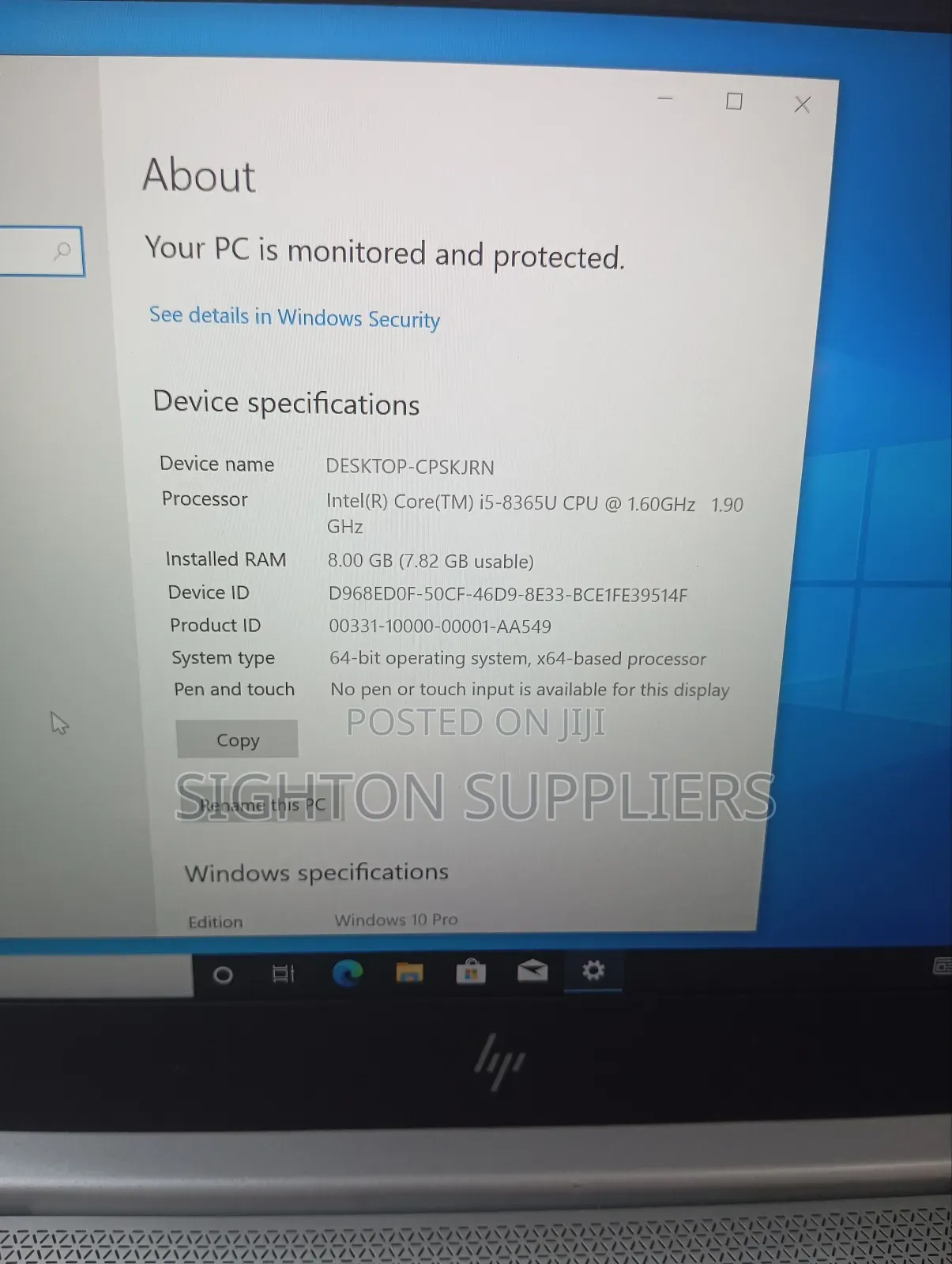 Laptop HP EliteBook 840 G5 8GB Intel Core i5 SSD 256GB