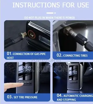 Portable Air Pump, Electric Air Pump, Led, Usb,