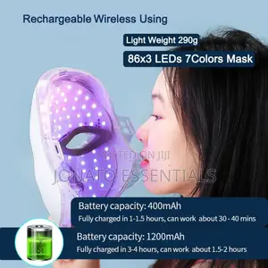 Led Light Therapy Face Mask for Acne, Wrinkles Skin Repair