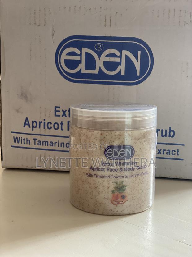 Eden Extra Whitening Apricot Face Body Scrub With Tamarind Powder