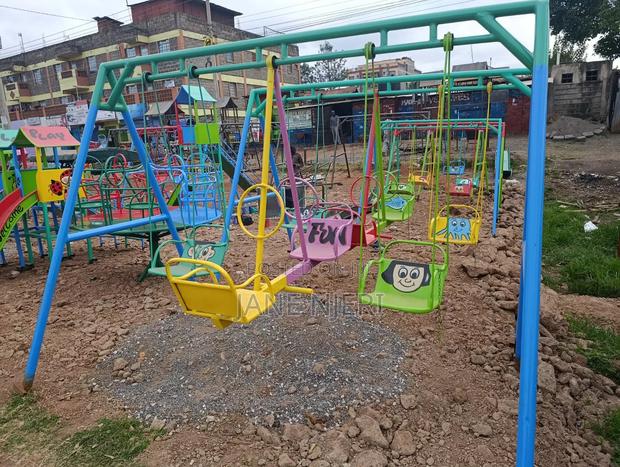 Swings, Playground Equipments Kids, Merry Go Round, Slides