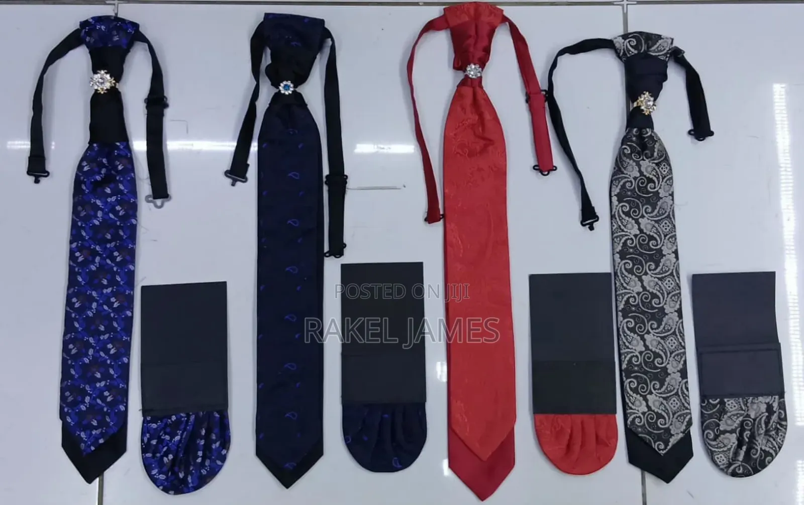 Ascot Ties With Pocket Square