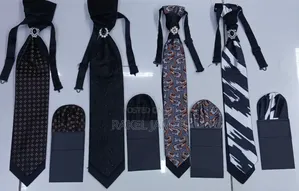Ascot Ties With Pocket Square