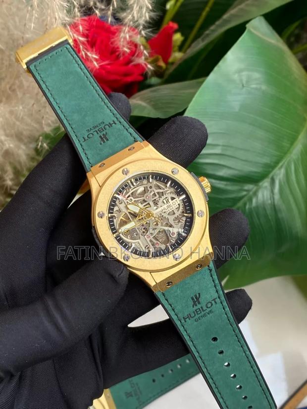 Green Hublot Automatic Watch - main view