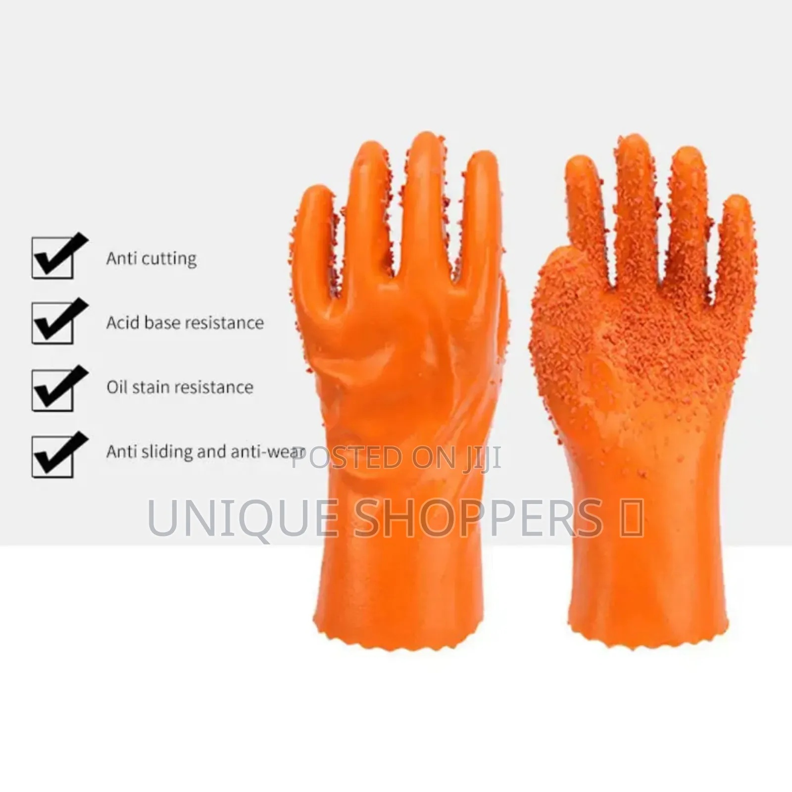 A Pair of Hard Silicone Latex Studded Gloves for Long-Lasting