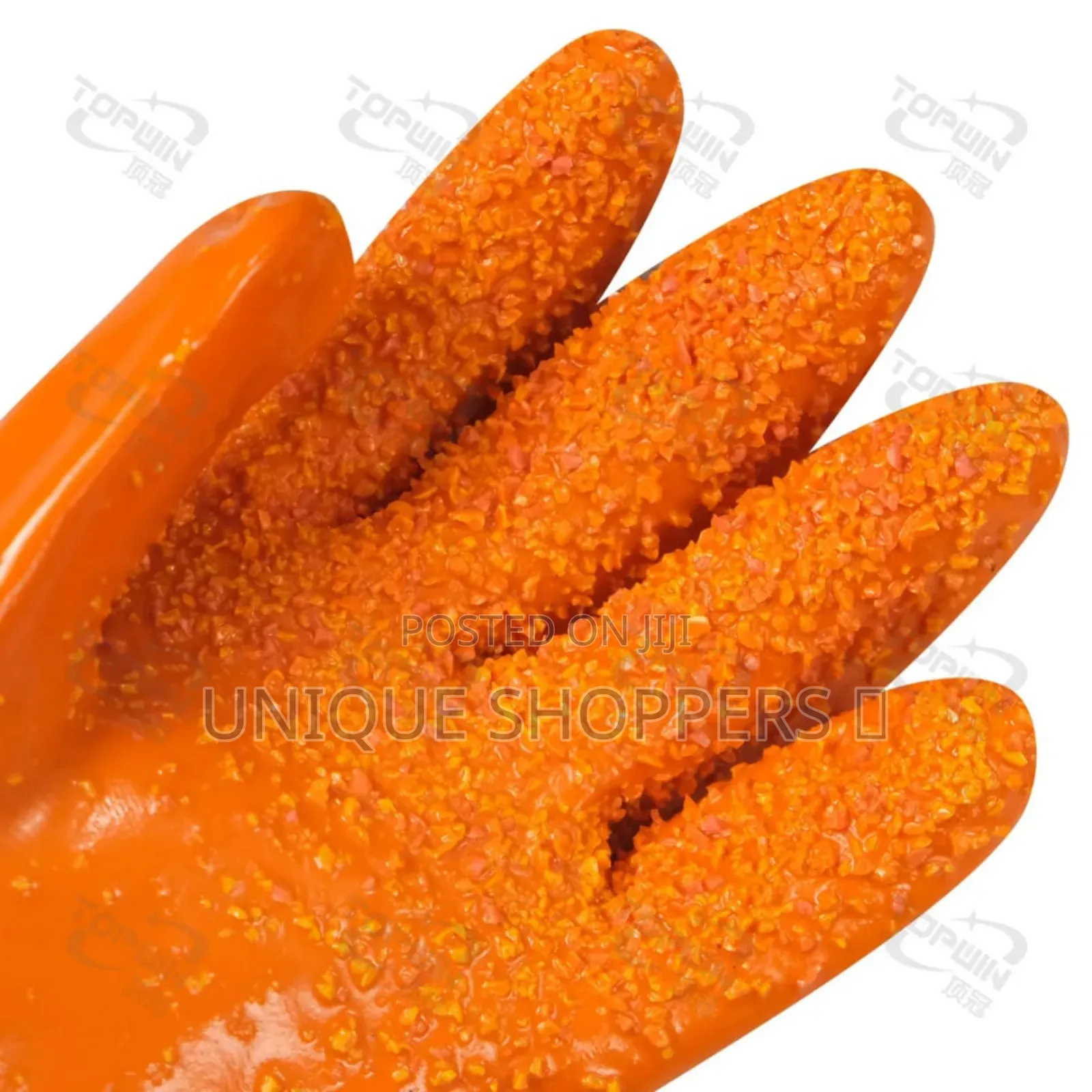 A Pair of Hard Silicone Latex Studded Gloves for Long-Lasting