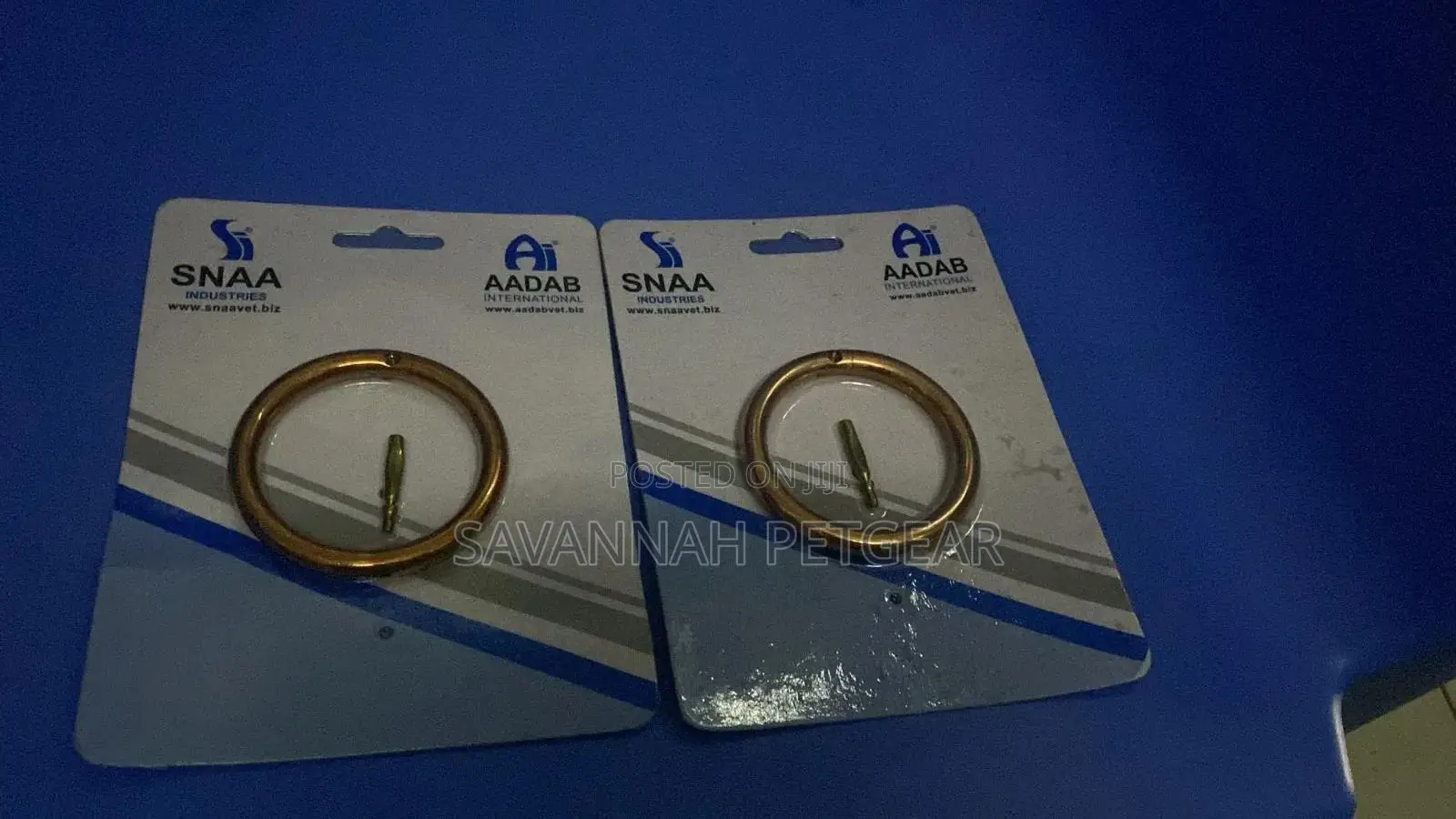 Metallic Bull Ring, Nose Ring Used for Cattle - Copper Brass (2pcs)