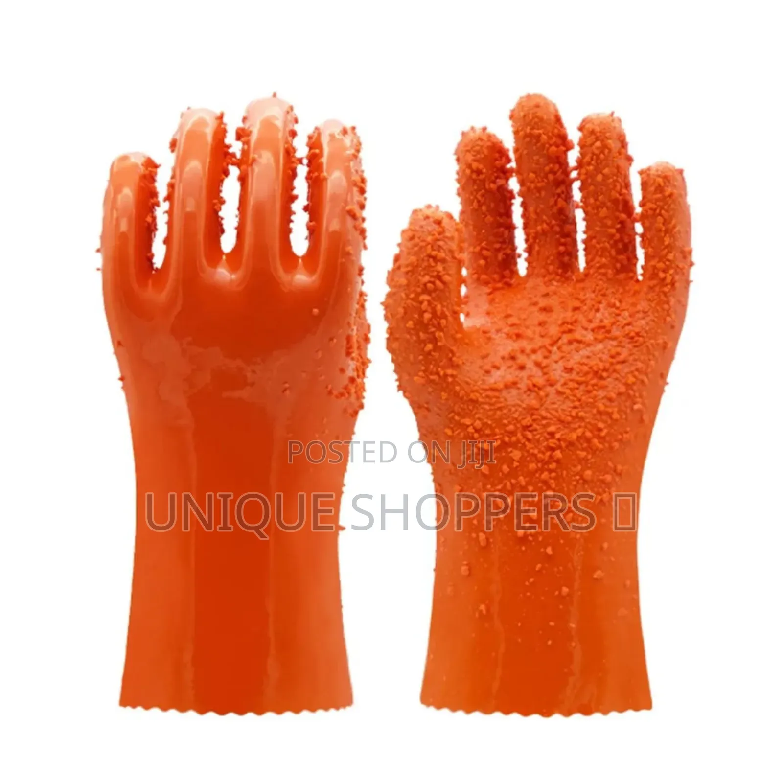 A Pair of Hard Silicone Latex Studded Gloves for Long-Lasting