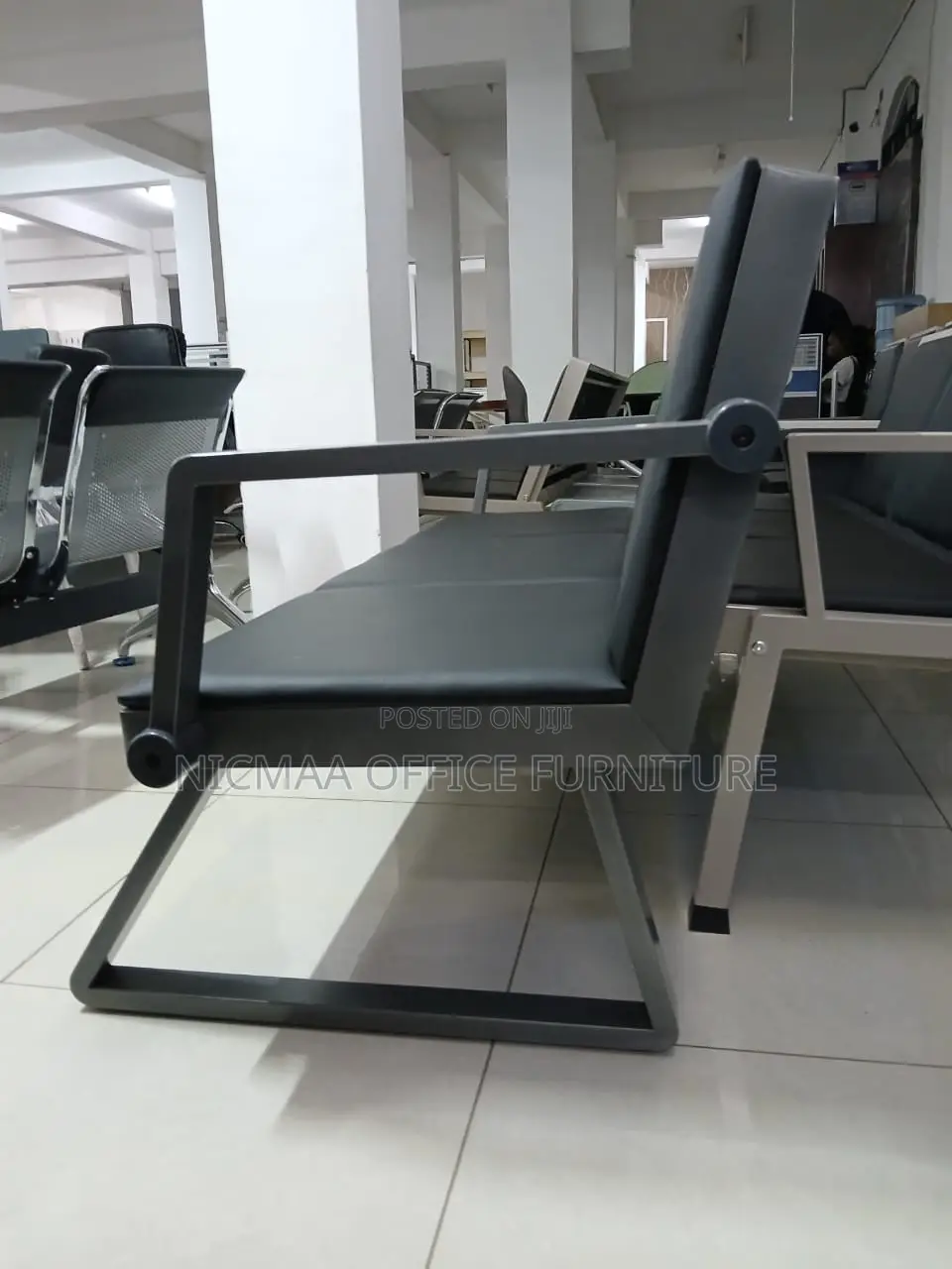Durable, Sleek Professional 3-Seater Waiting Bench