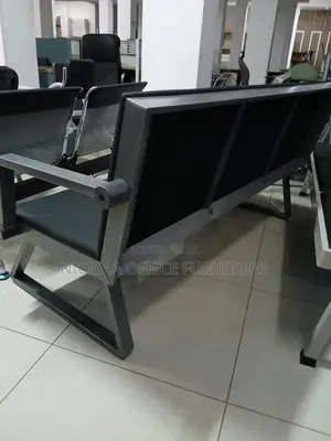 Durable, Sleek Professional 3-Seater Waiting Bench