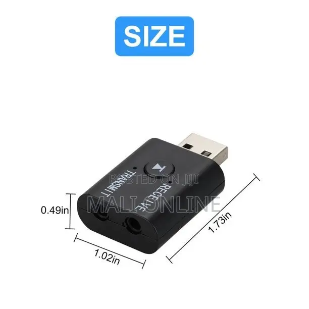 Usb Bluetooth 5.0 Transmitter & Receiver 2-in-1 Adapter Low Latency