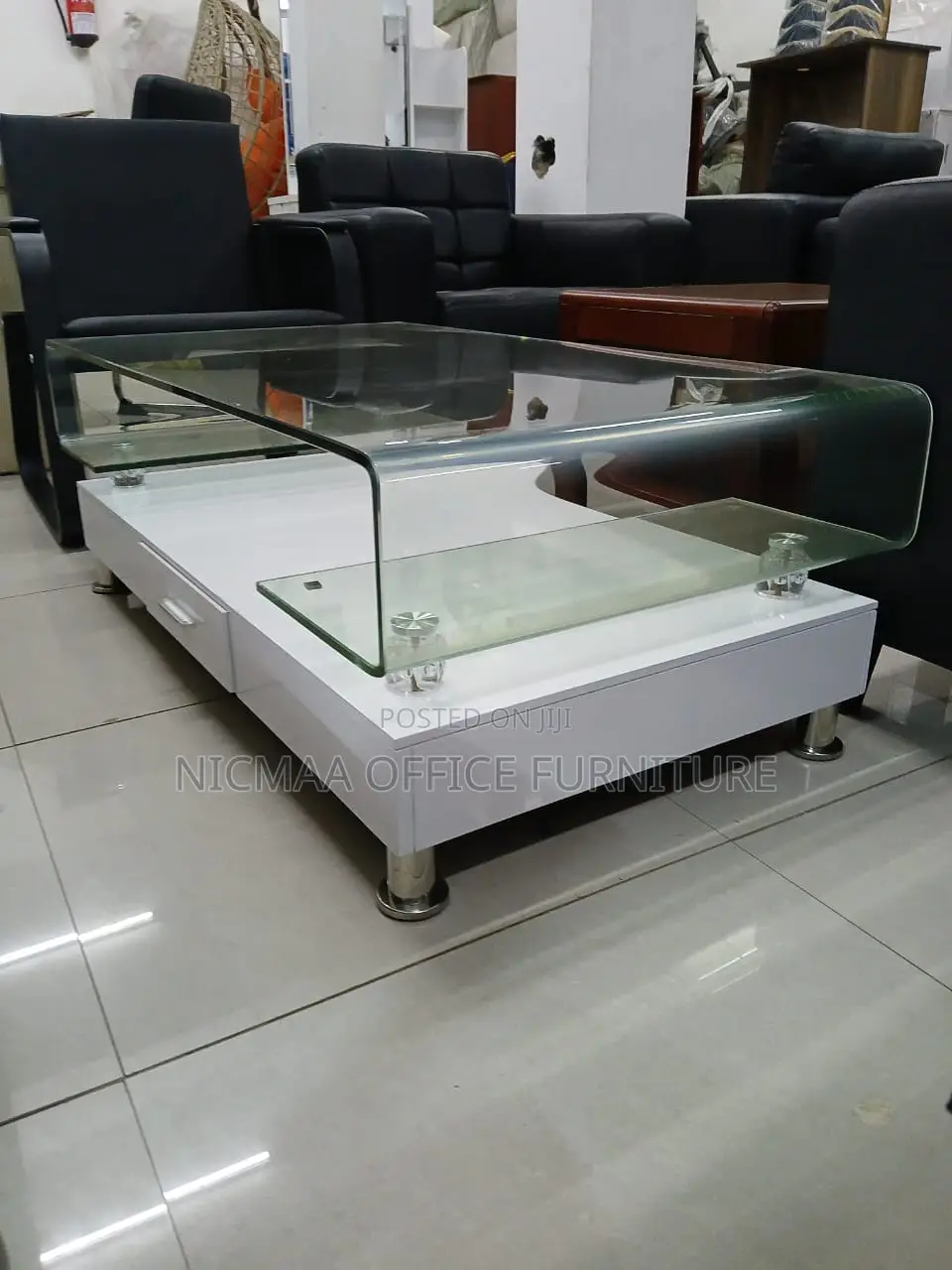 Sleek, Functional Stylish Coffee Glass Table