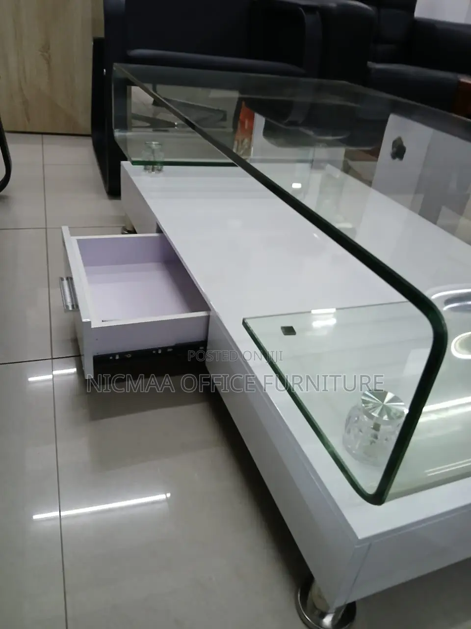Sleek, Functional Stylish Coffee Glass Table