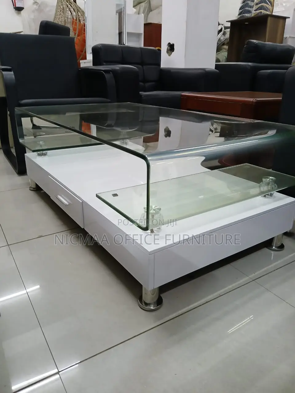 Sleek, Functional Stylish Coffee Glass Table