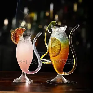 Curvy Wine Glasses A Peace at Only at 300 Ml Fancy Class Gift