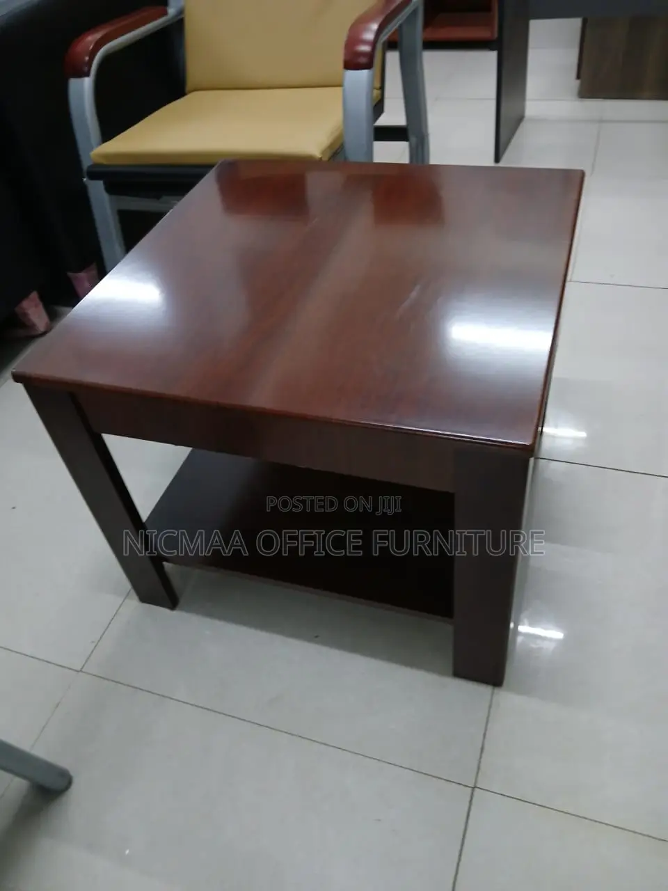 Glossy Wooden Side Coffee Table