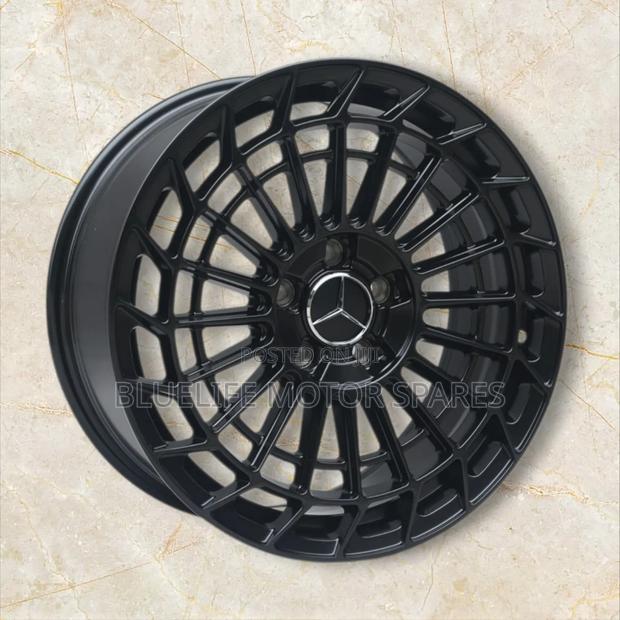 Size 20 Rims for Mercedes Benz (Black Plain)
