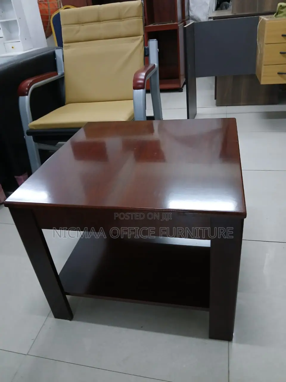 Glossy Wooden Side Coffee Table