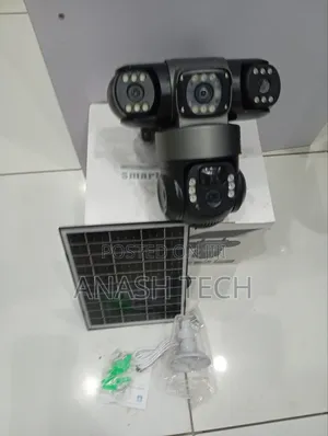 Number-One Tripple Lens Tilt Rotating 4g Solar Powered Camera