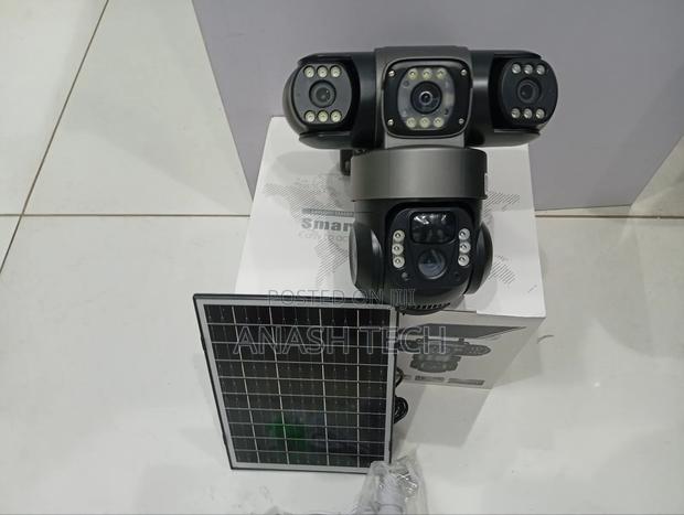 Leading Quality 360° Tripple Lens Solar Powered Wifi Camera - main view