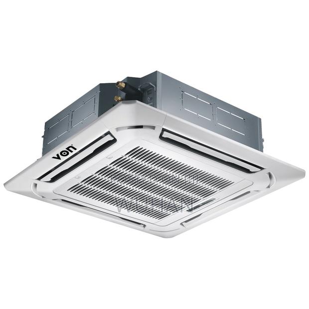 Von 24,000 Btu Cassette Ac R410a Heating Cooling Idu, Odu + Panel