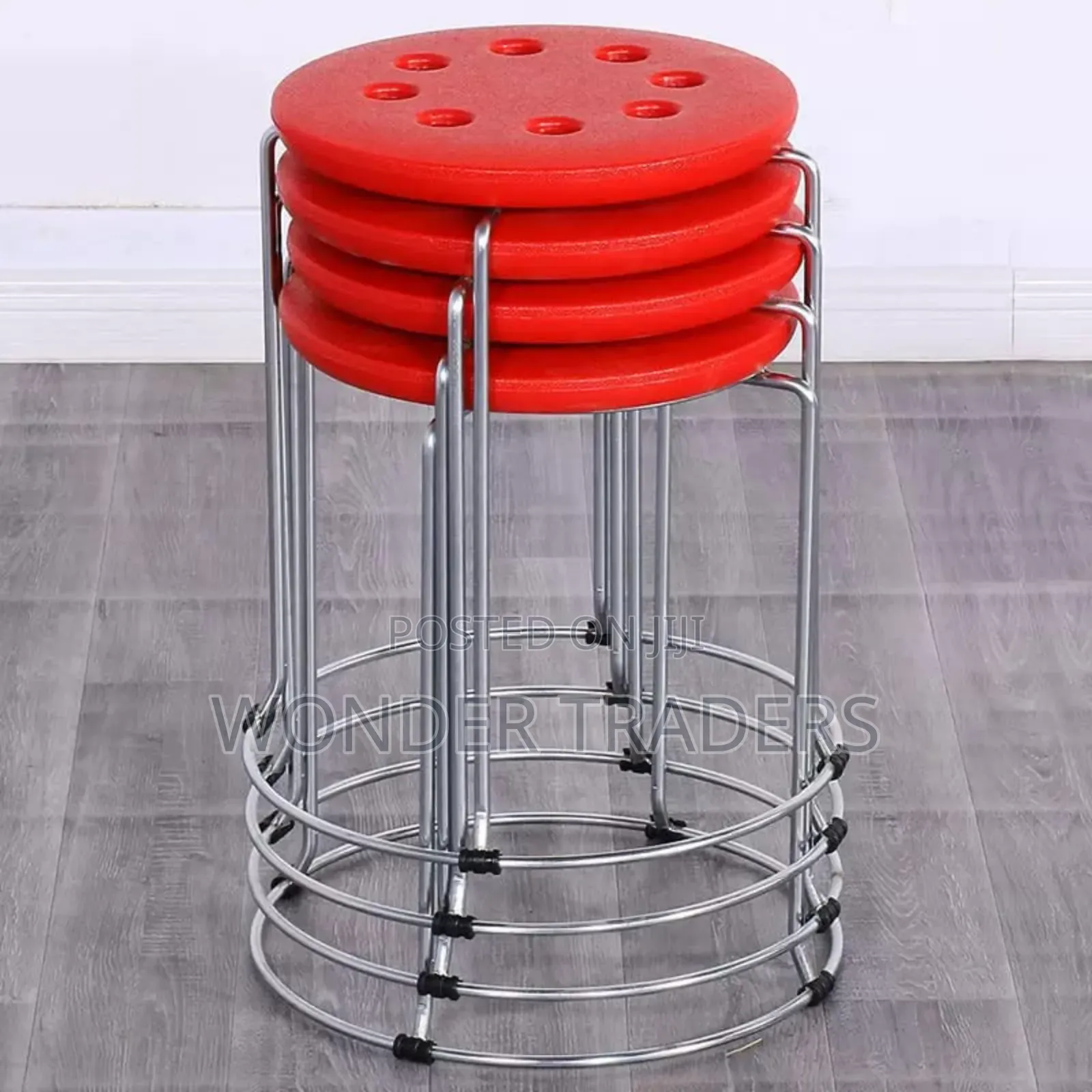 *Stackable Portable Stools* Strong Metallic Stands