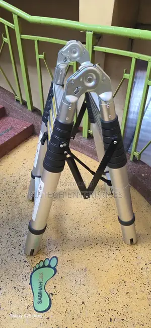 Aluminum Double Sided Telescope Ladder 2.8m+ 2.8m