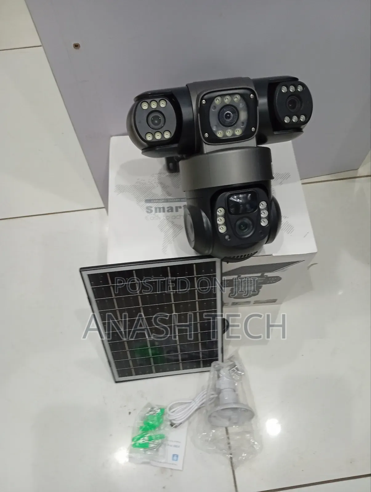 Satisfactory V380 Pro 4g Tripple Lens Solar Camera