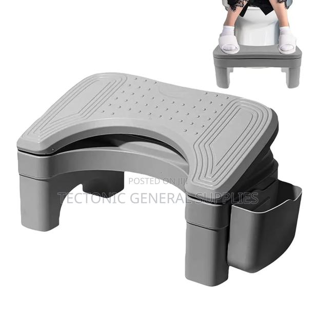 Foldable / Adjustable Footrest With Storage Space /Toilet Stool - main view