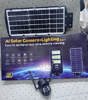2-in-1 Ai 4g Camera + 450w Watts Solar Street Light
