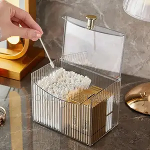 *2 Compartment Acrylic Storage Box /Earbuds Storage