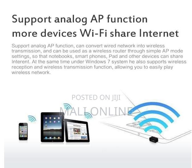 Usb Wifi Adapter 600mbps Wireless 802.11n Mini Dongle High Speed - thumbnail 5