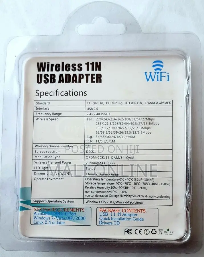 Usb Wifi Adapter 600mbps Wireless 802.11n Mini Dongle High Speed