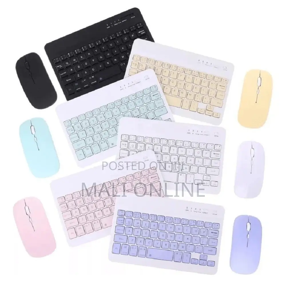 Wireless Keyboard Mouse Set Ultra Slim Bluetooth Ergonomic Combo