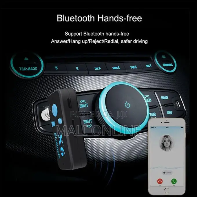 X6 3-in-1 Bluetooth Audio Receiver Transmitter 3.5mm Aux Car Usb