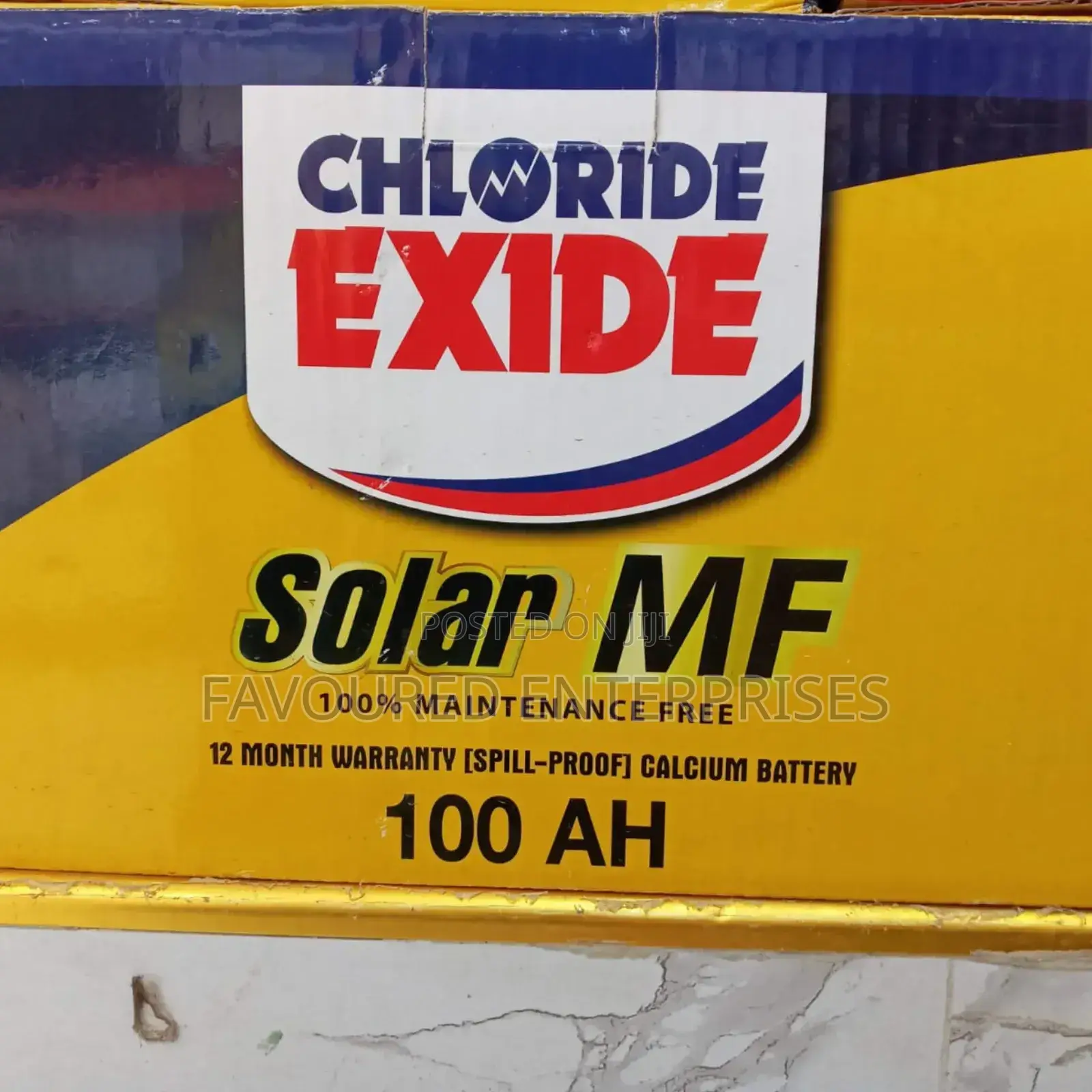 Chloride 100ah Solar Battery