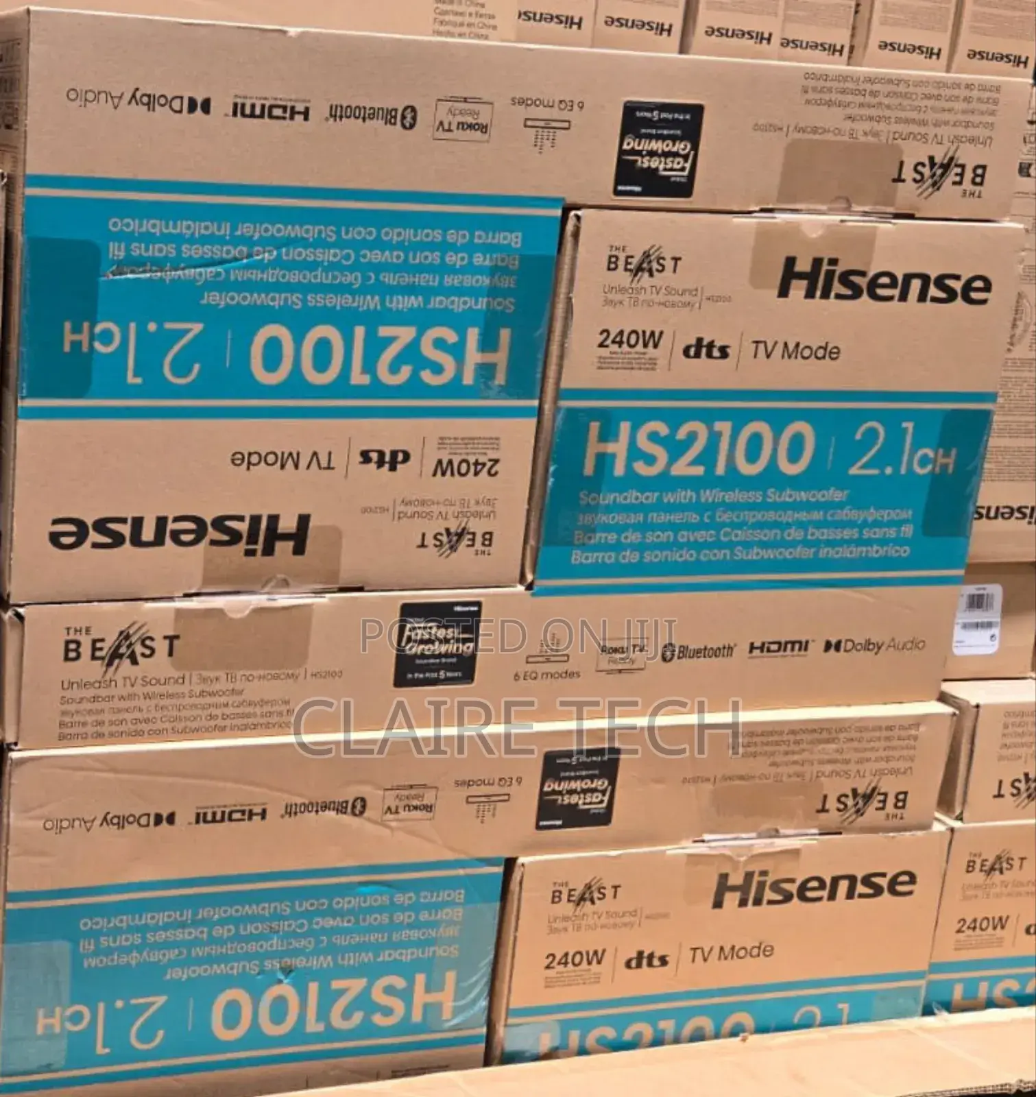 Hisense 240w Dolby Digital Audio Home Cinema Soundbar - Hs2100