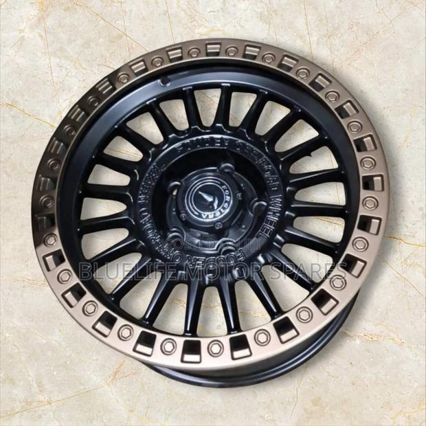 Size 18 Rims for Land Cruiser 100 Series/200 Series/V8 (Black+Bronze)